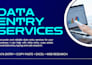 do accurate data entry, copy paste and web research